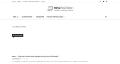 Desktop Screenshot of netzfeuilleton.de