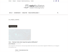 Tablet Screenshot of netzfeuilleton.de